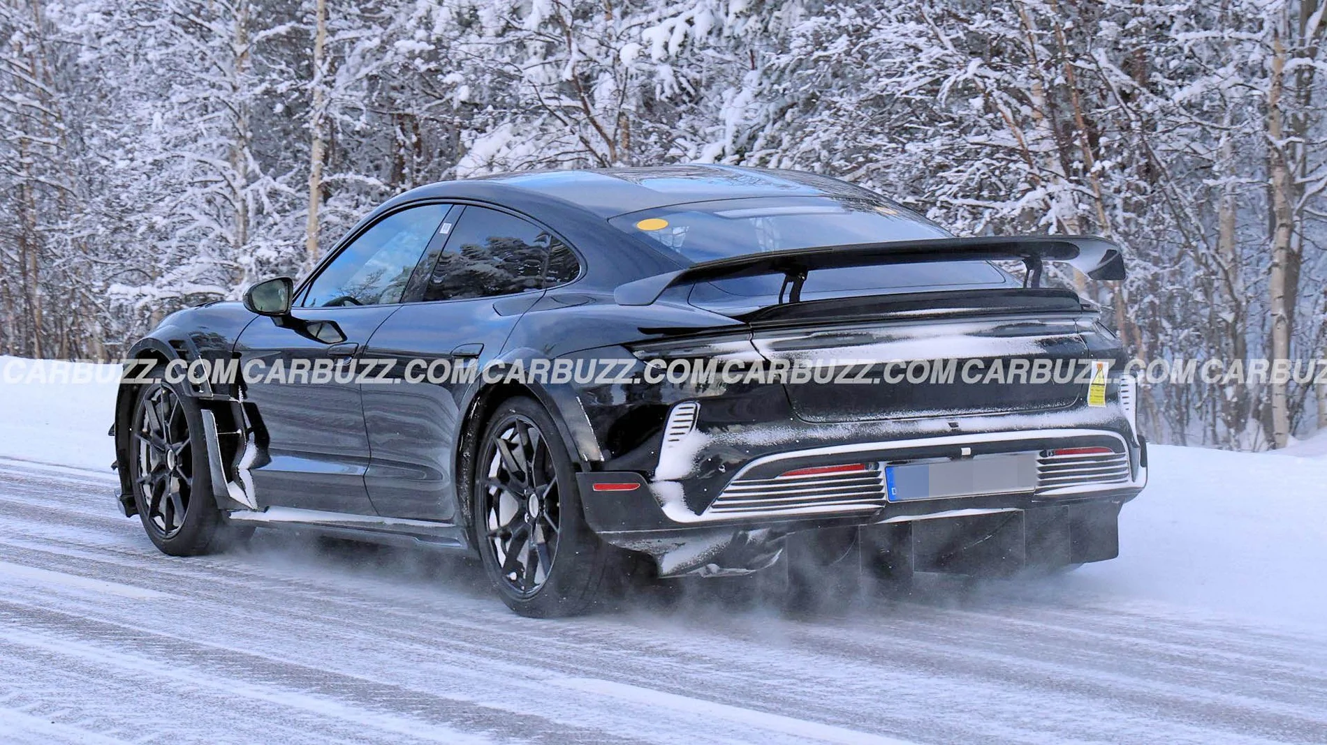 Porsche Taycan Even higher performance Taycan model spied in testing (Taycan RS model?) porsche-taycan-gt-rs-13
