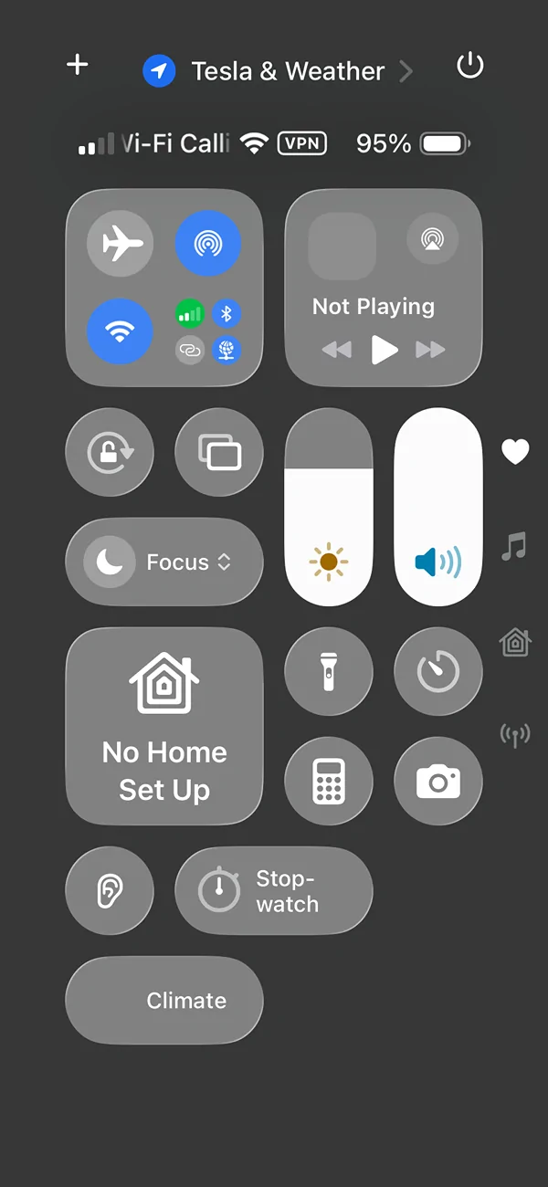 Porsche Taycan iOS My Porsche app widget for preconditioning IMG_1152