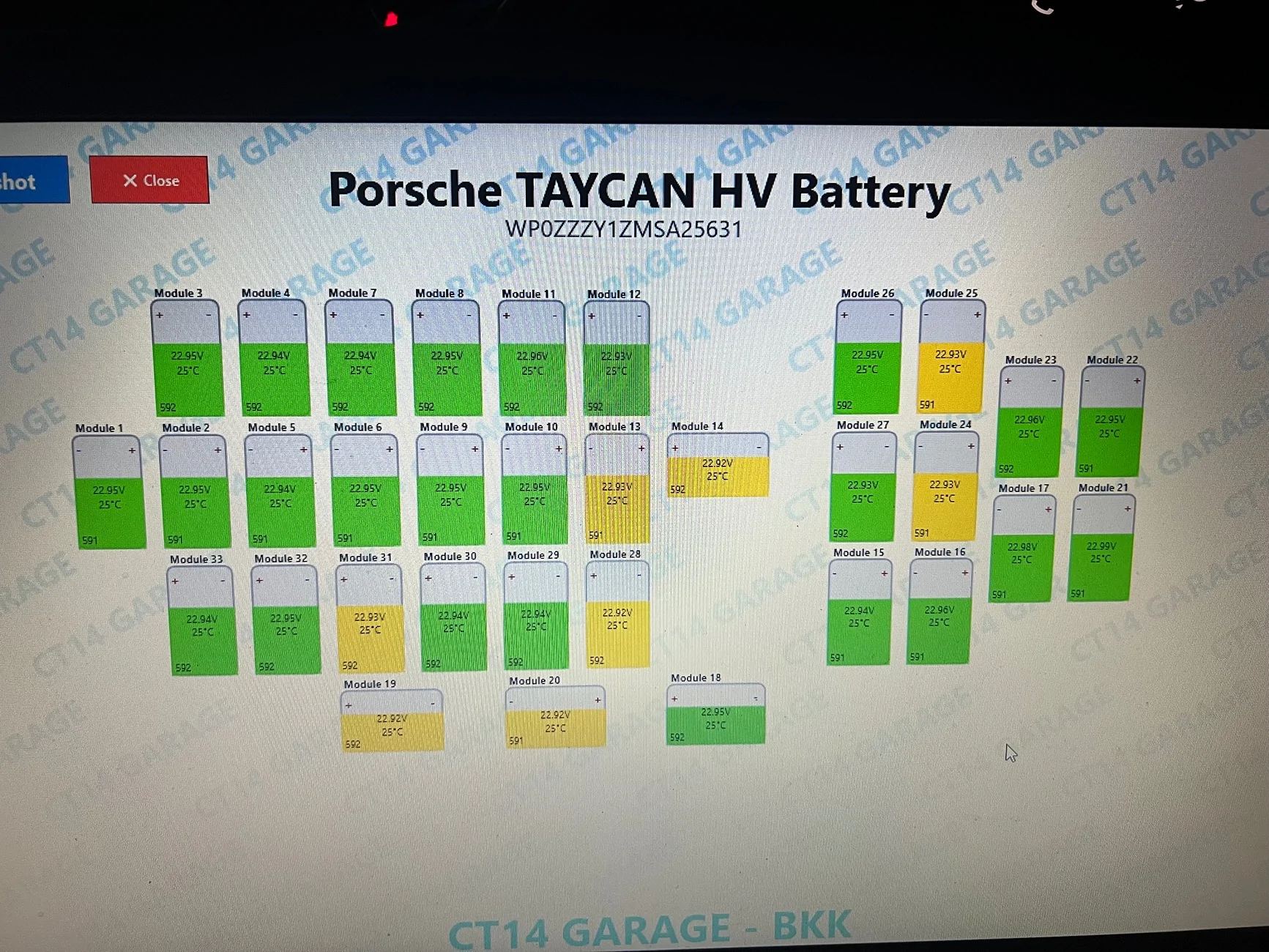 Porsche Taycan Battery condition IMG_5609