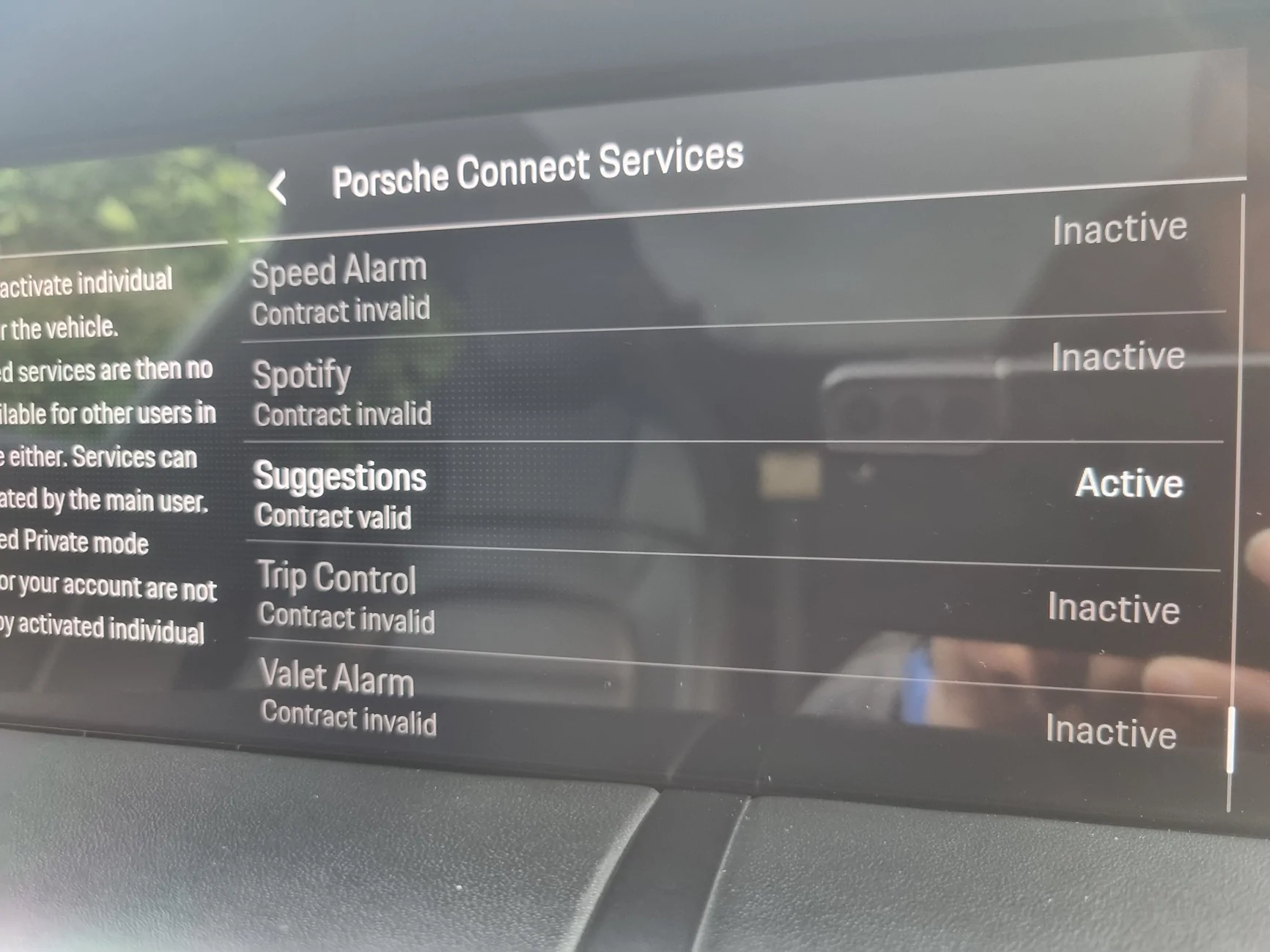 Porsche Taycan Spotify has disappeared 20260221_140535