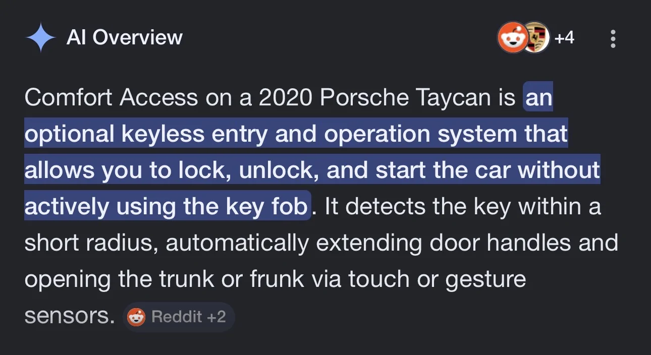 Porsche Taycan Keyless entry access IMG_3344