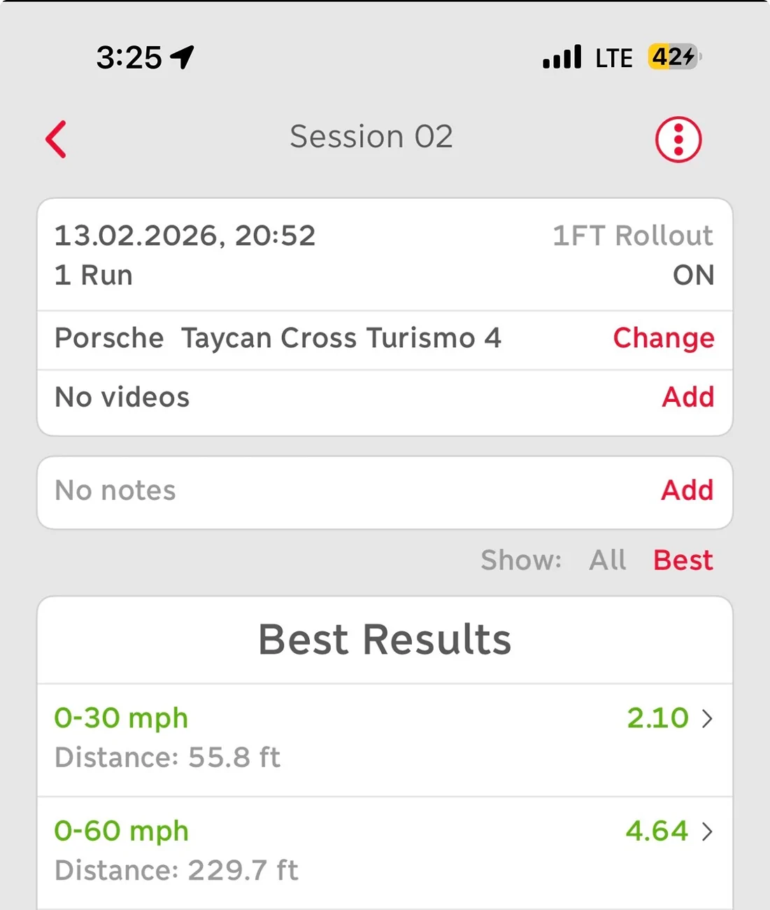 Porsche Taycan Redshift vs MapEV IMG_0501