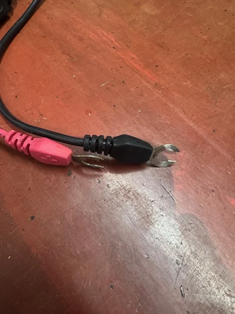 Porsche Taycan Routing Ctek cable IMG_0060