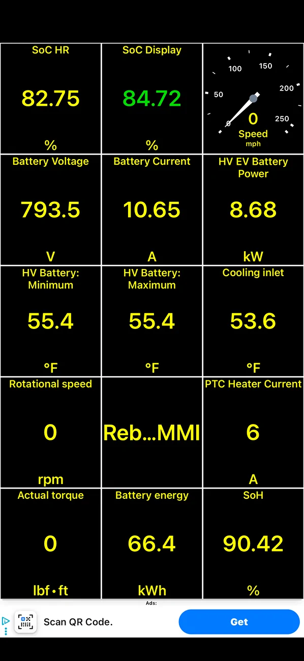 Porsche Taycan 99.4% SoH after 100,000 km on my 2021 J1.1 -- Can it be true? SOH_Reading
