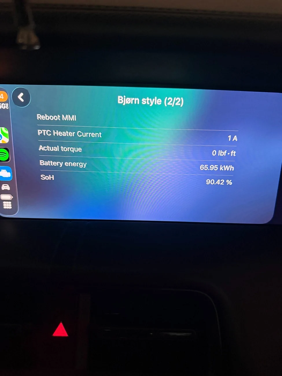 Porsche Taycan 99.4% SoH after 100,000 km on my 2021 J1.1 -- Can it be true? Dashboard3