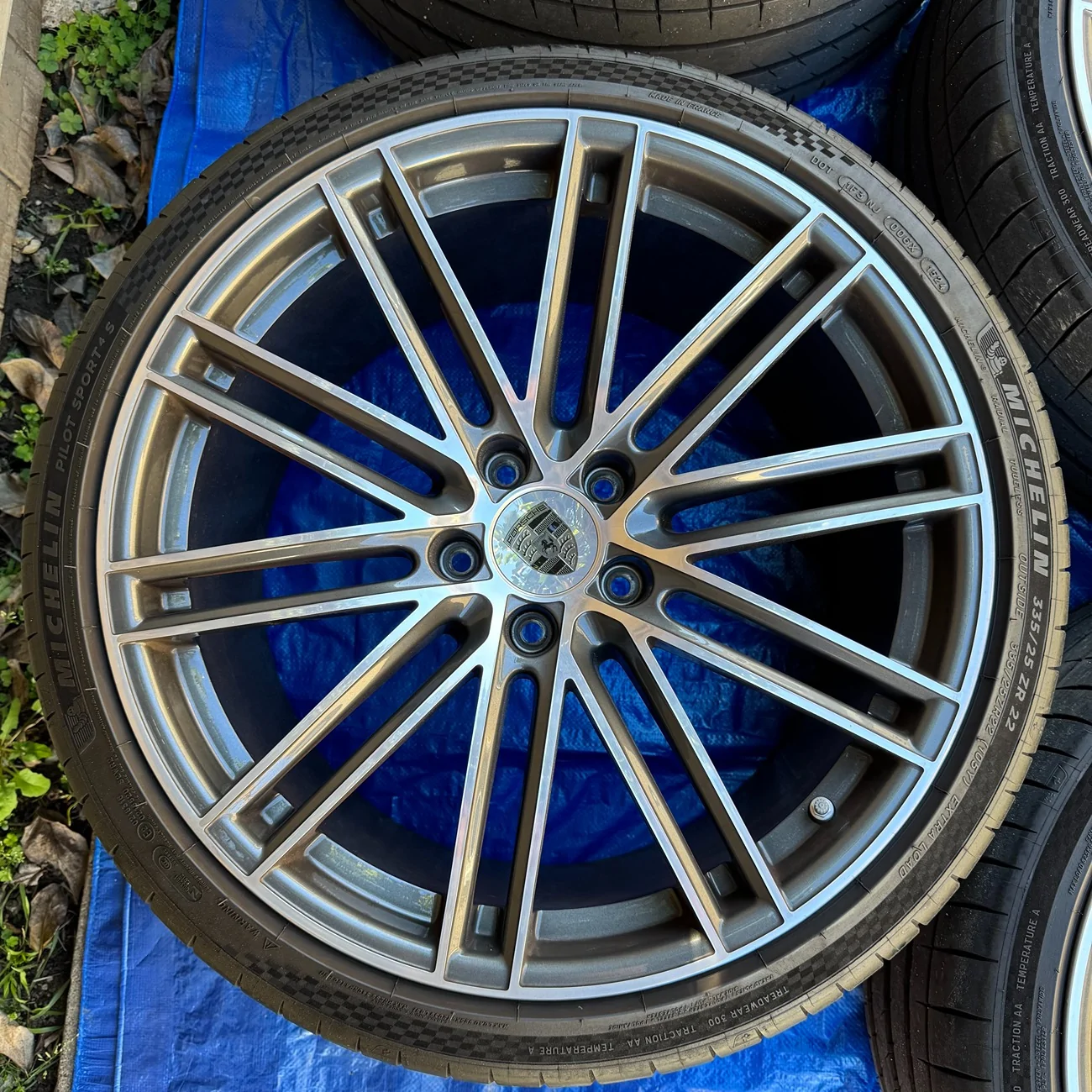 Porsche Taycan FS: 22" 911 Turbo Design wheels from 9YB Cayenne Coupe w/ Michelin Pilot Sport 4S tires for Taycan 05_wheel3
