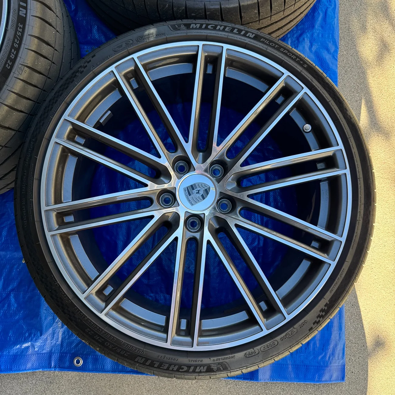 Porsche Taycan FS: 22" 911 Turbo Design wheels from 9YB Cayenne Coupe w/ Michelin Pilot Sport 4S tires for Taycan 06_wheel4