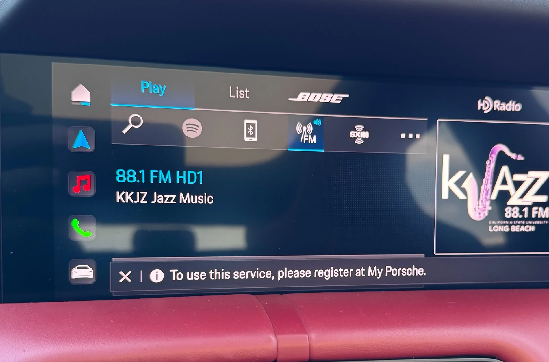 Porsche Taycan All the Spotify errors... 01_register_at_my_porsch