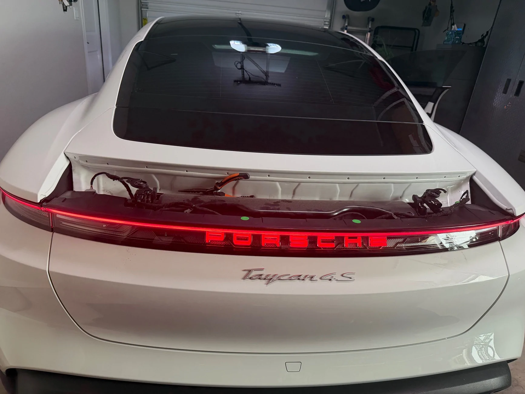 Porsche Taycan Center rear light bar install - so cal IMG_9507