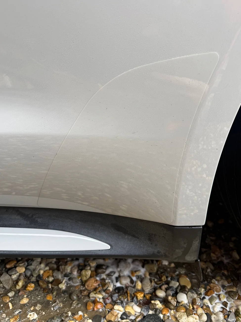 Porsche Taycan Cleaning the oem rear arch PPF protection? IMG_7768