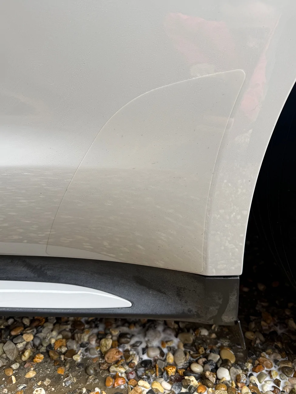 Porsche Taycan Cleaning the oem rear arch PPF protection? IMG_7767