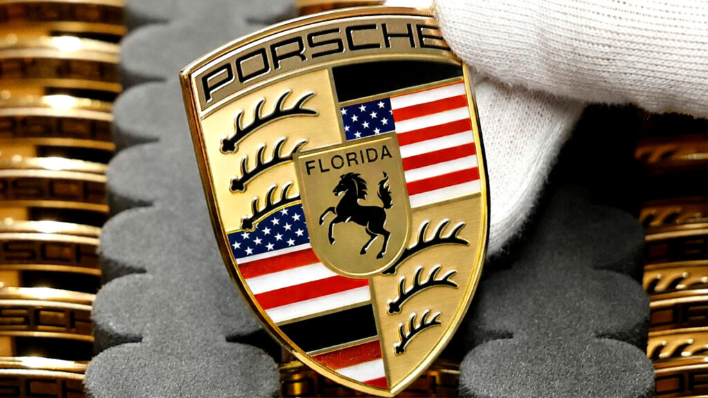 Porsche Taycan Porsche Might Build A U.S. Plant Due to Tariffs Porsche-Crest-copy-1024x576