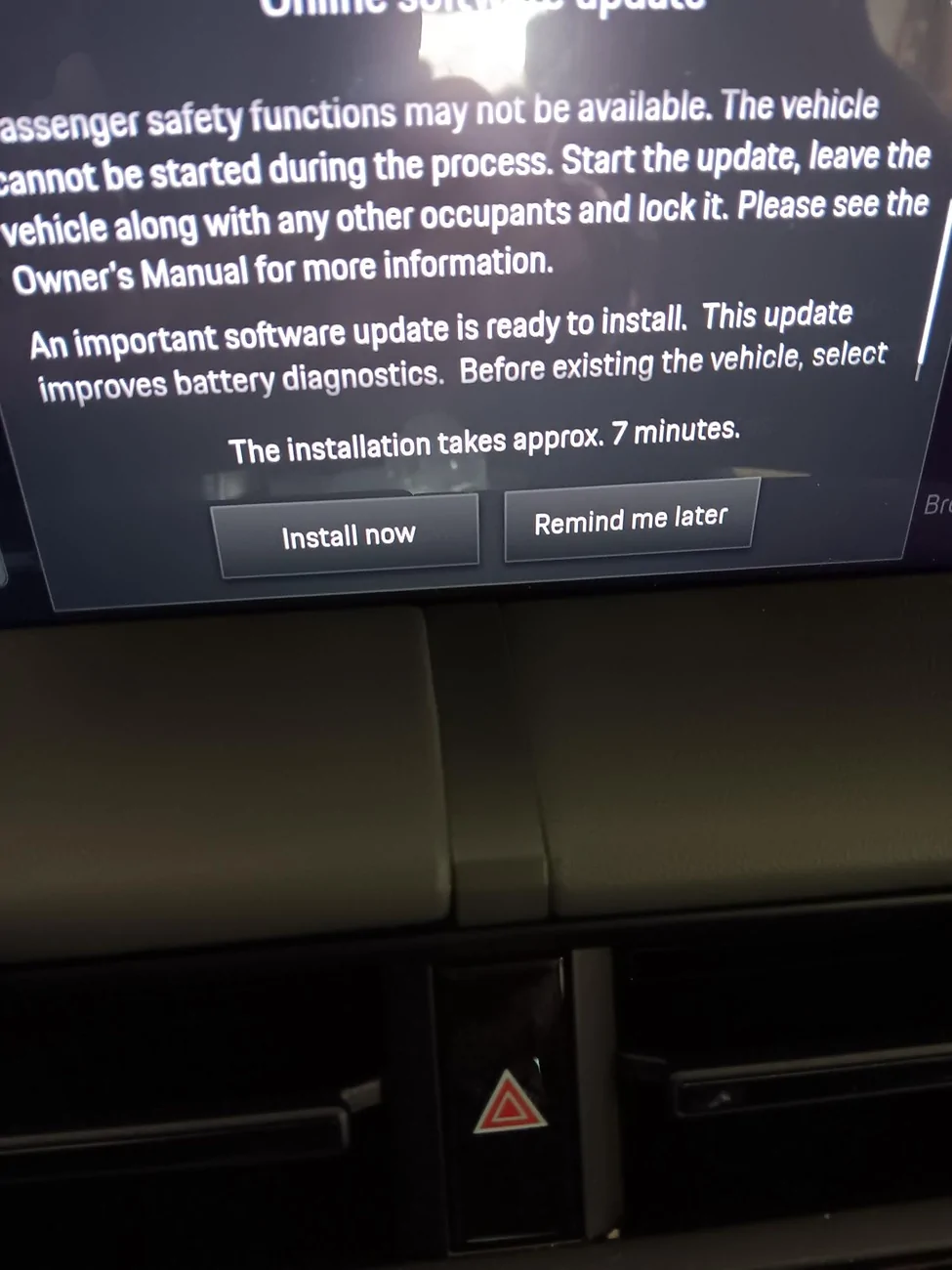 Porsche Taycan WST2 OTA update 20260320_163349