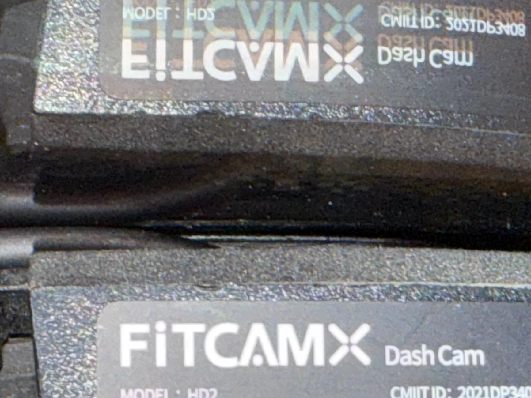 Porsche Taycan Fitcamx dashcam installation IMG_2065