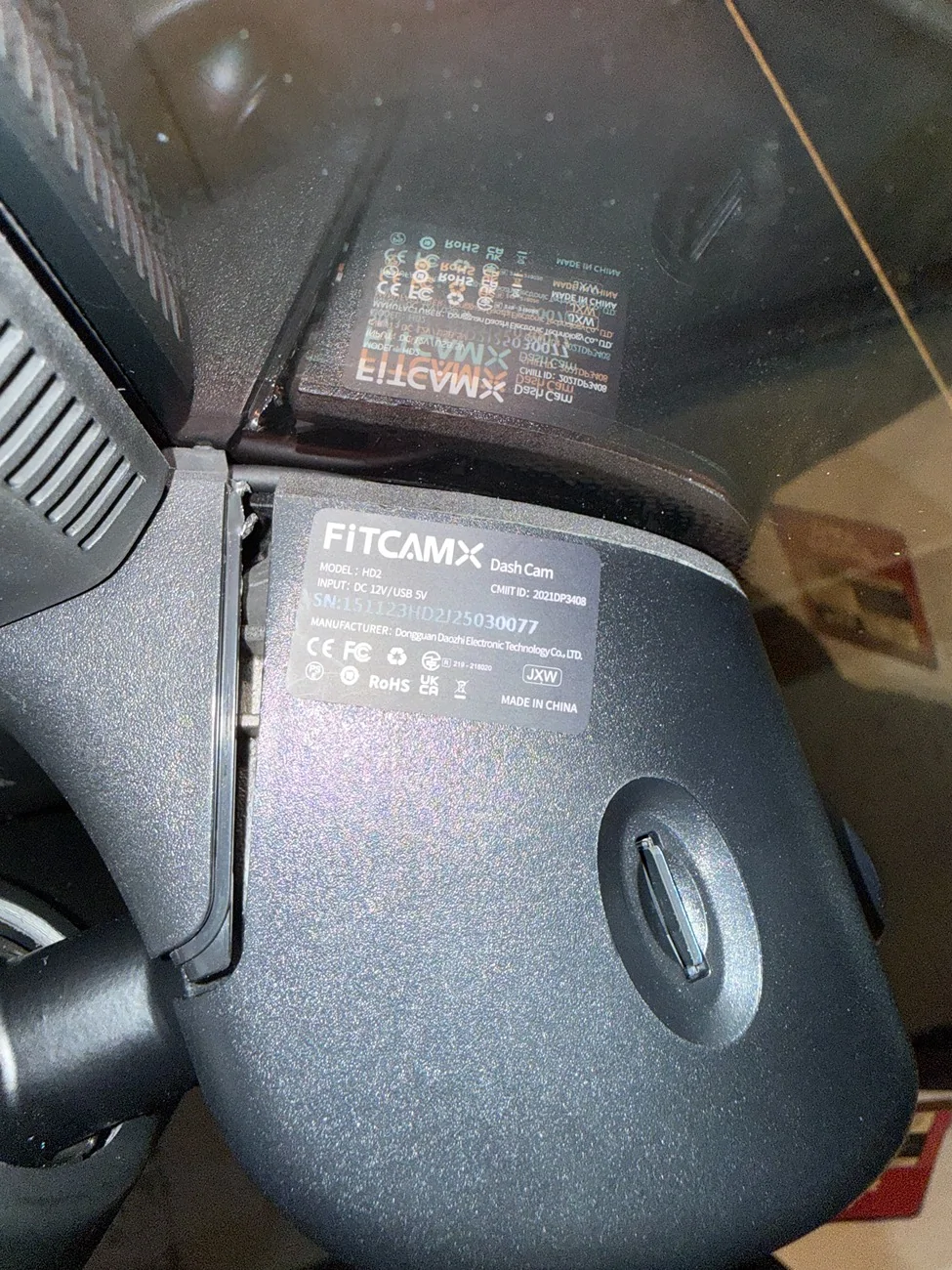Porsche Taycan Fitcamx dashcam installation IMG_2064