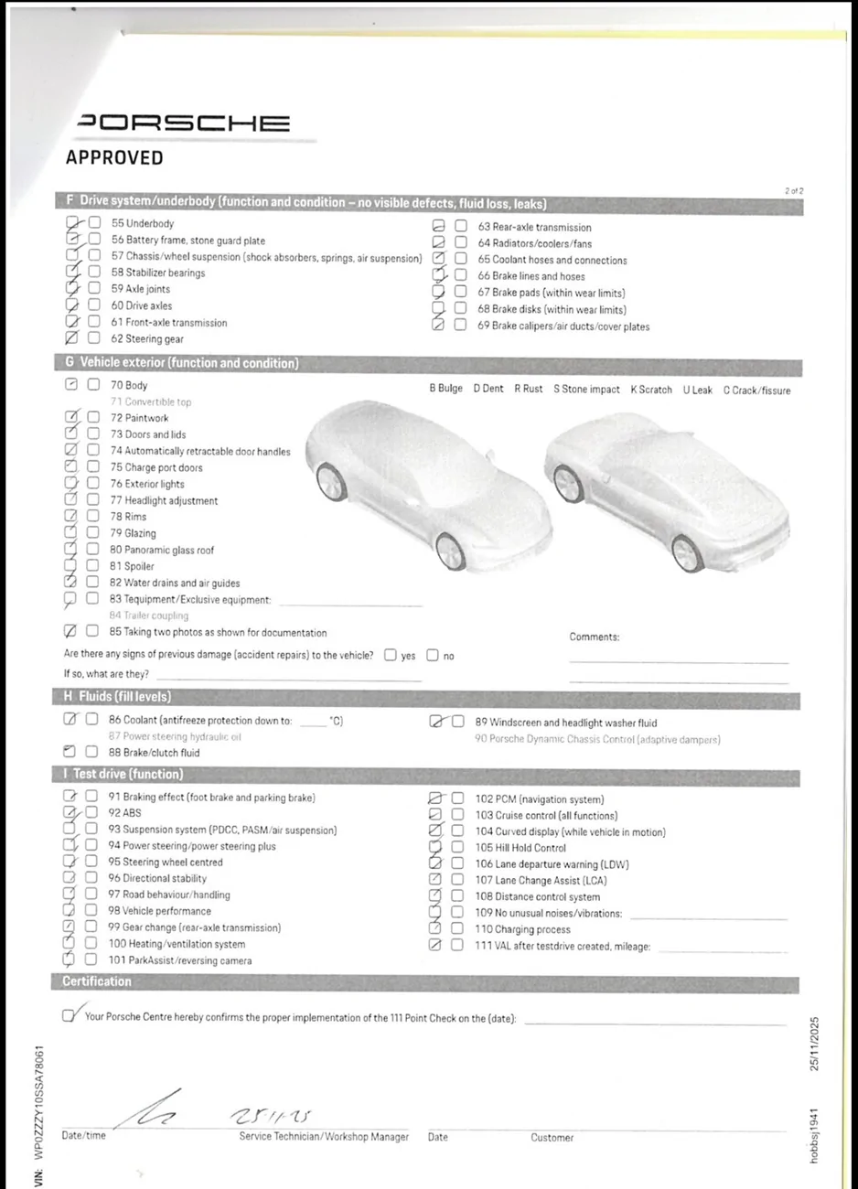 Porsche Taycan Underbody Protection Panel damaged. Batteries and coolant lines need inspection.  $72.5K replacement & labor cost. Dealership is Tom Wood in Indiana IMG_4631