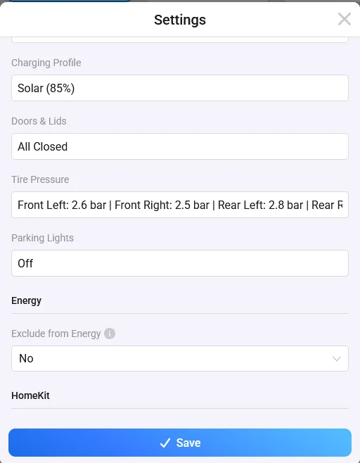 Porsche Taycan Homey - Porsche Connect Plugin - feedback appreciated 1774825953198-6u