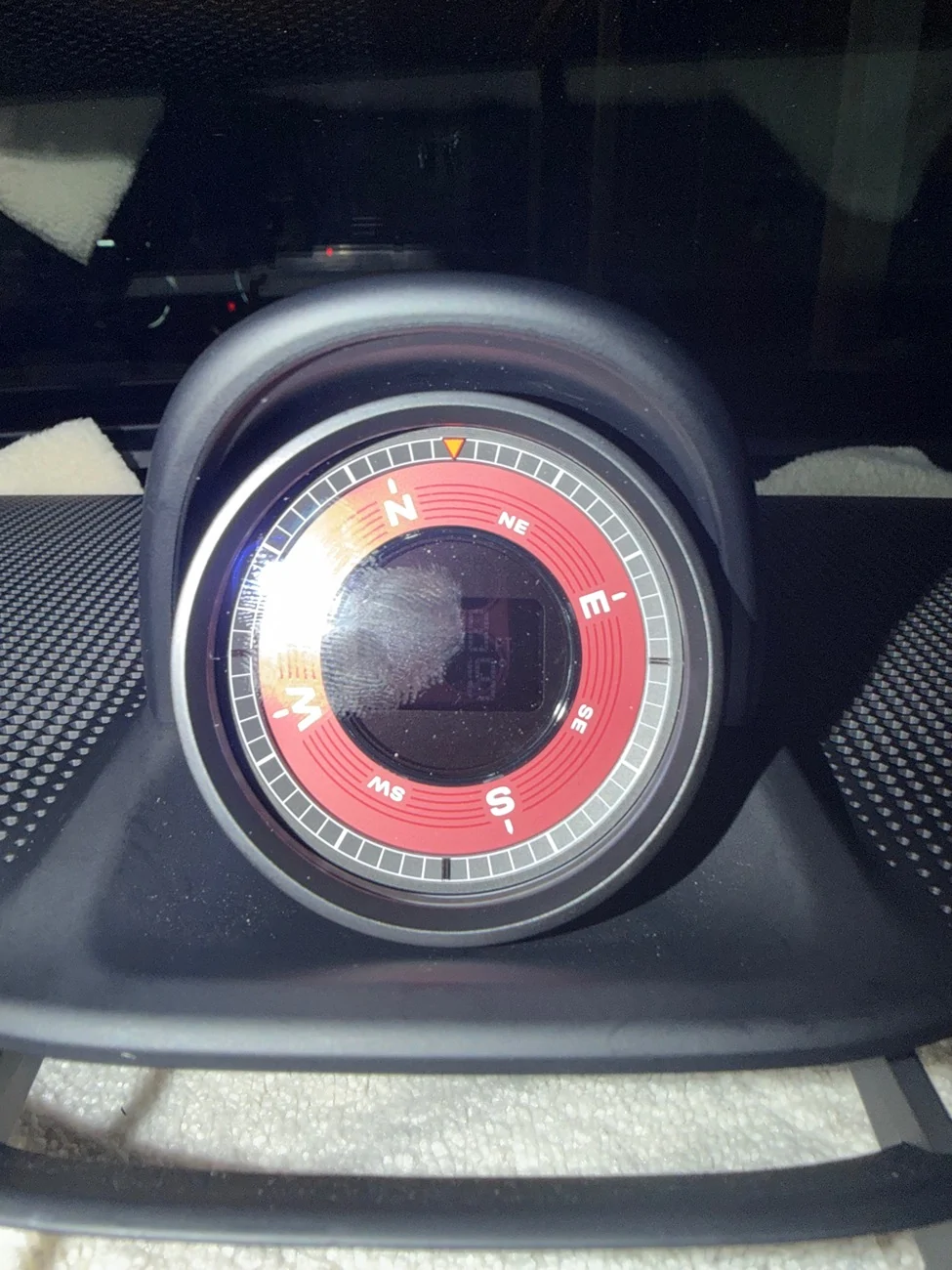 Porsche Taycan Install Porsche design sub-second clock IMG_2738