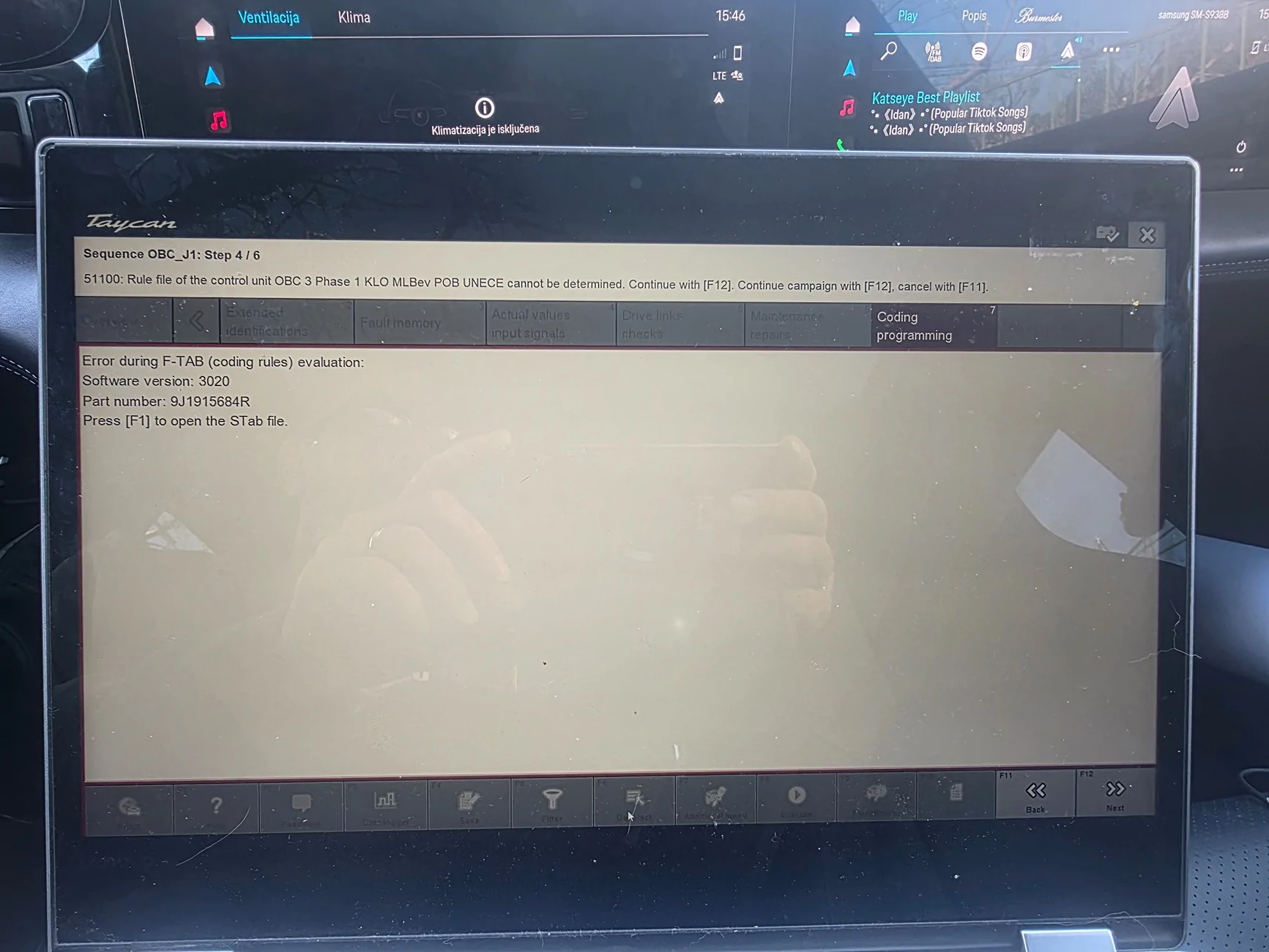 Porsche Taycan Problem with charging ports 20260401_154604