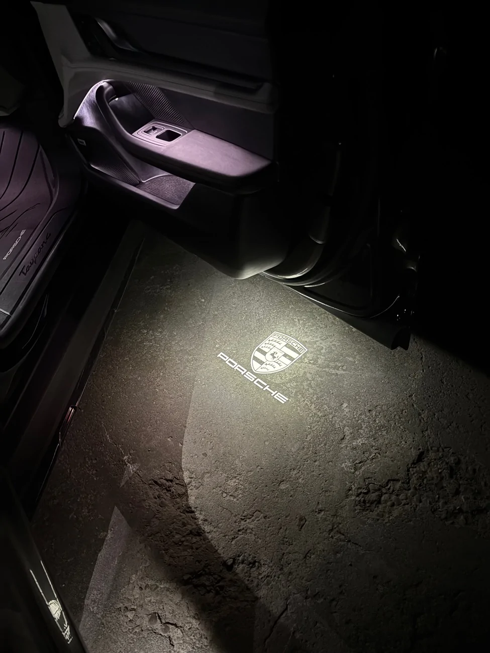 Porsche Taycan Door puddle light are an amazing upgrade for only ~$95 usd IMG_0429