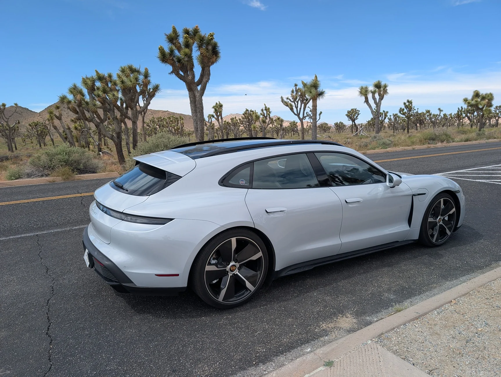 Porsche Taycan SF to Palm Springs PXL_20260402_210606695