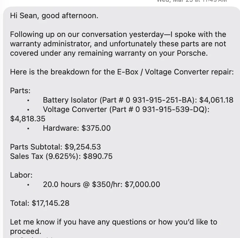 Porsche Taycan To 'extended warranty' or not to 'extended warranty' - that is the question! 1775744822151-p3