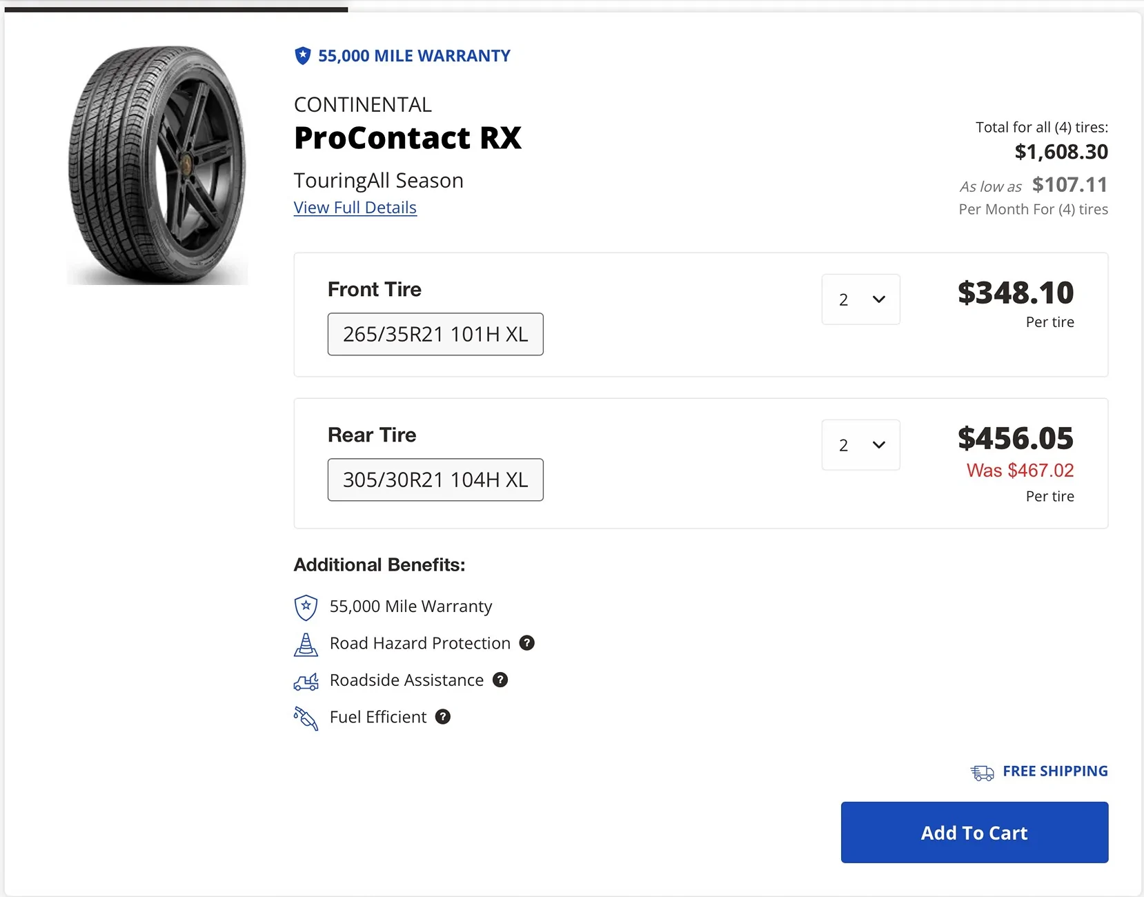 Porsche Taycan Tire Comparison tire1