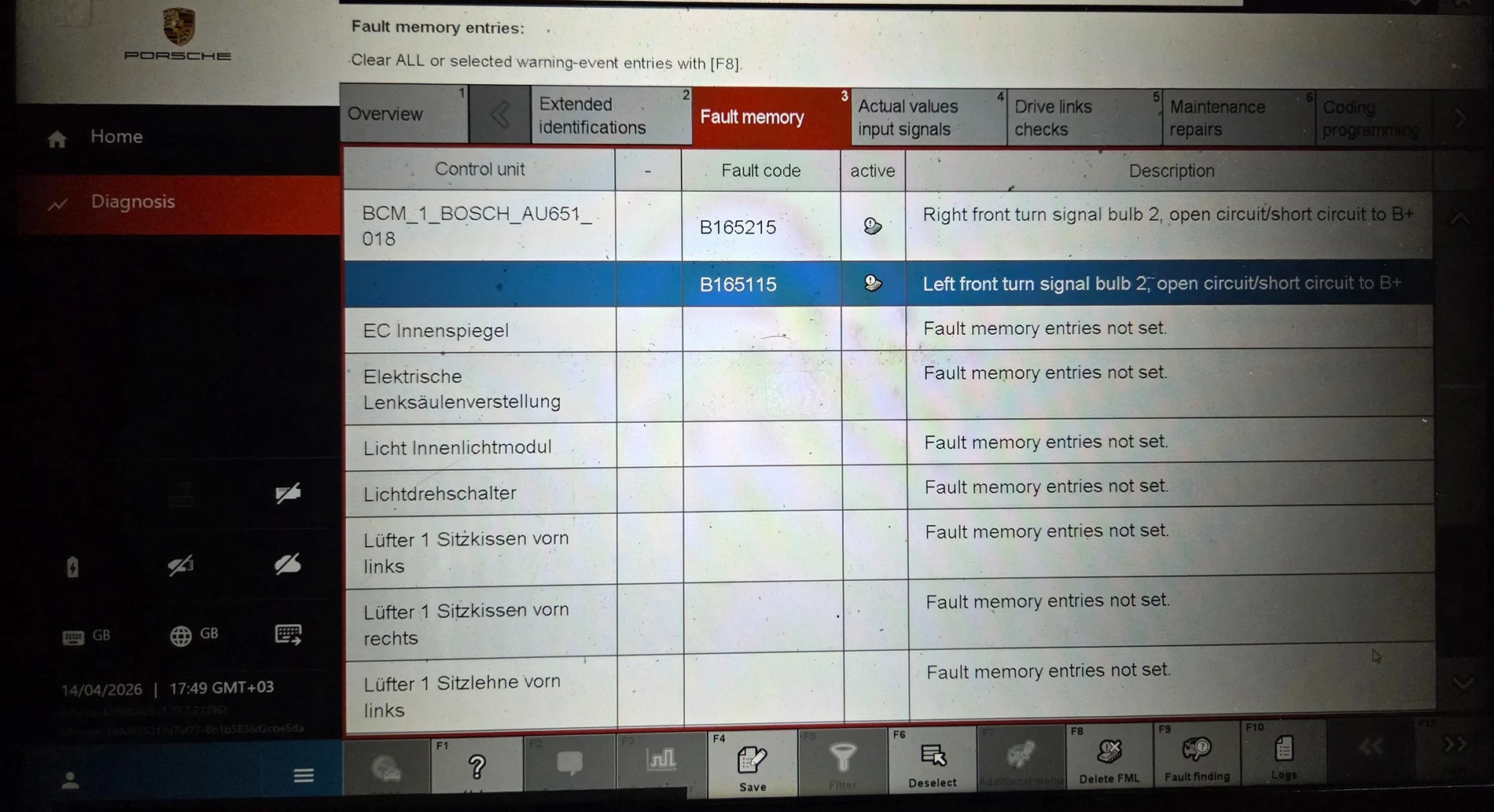 Porsche Taycan Strange problems since did a PPF 35331