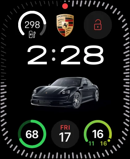Porsche Taycan Share your Apple Watch face with My Porsche complications incoming-89183D1B-D4A1-4242-8BBB-6F057C2CE374
