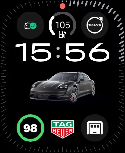 Porsche Taycan Share your Apple Watch face with My Porsche complications AWU2