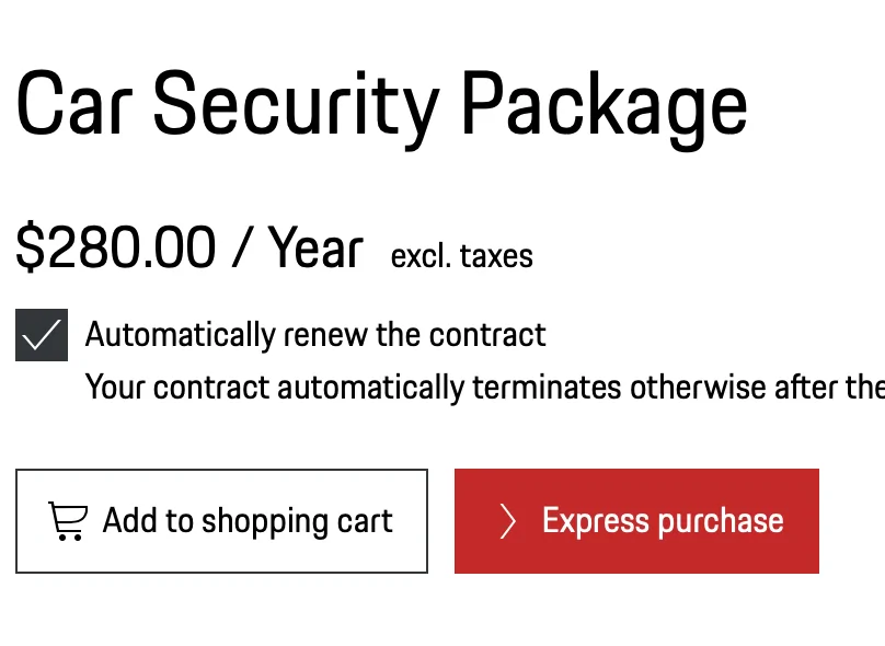 Porsche Taycan Has anyone purchased the Car Security Package? 1602515678246