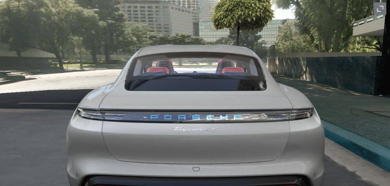 Porsche Taycan Welcome Illumination? blu