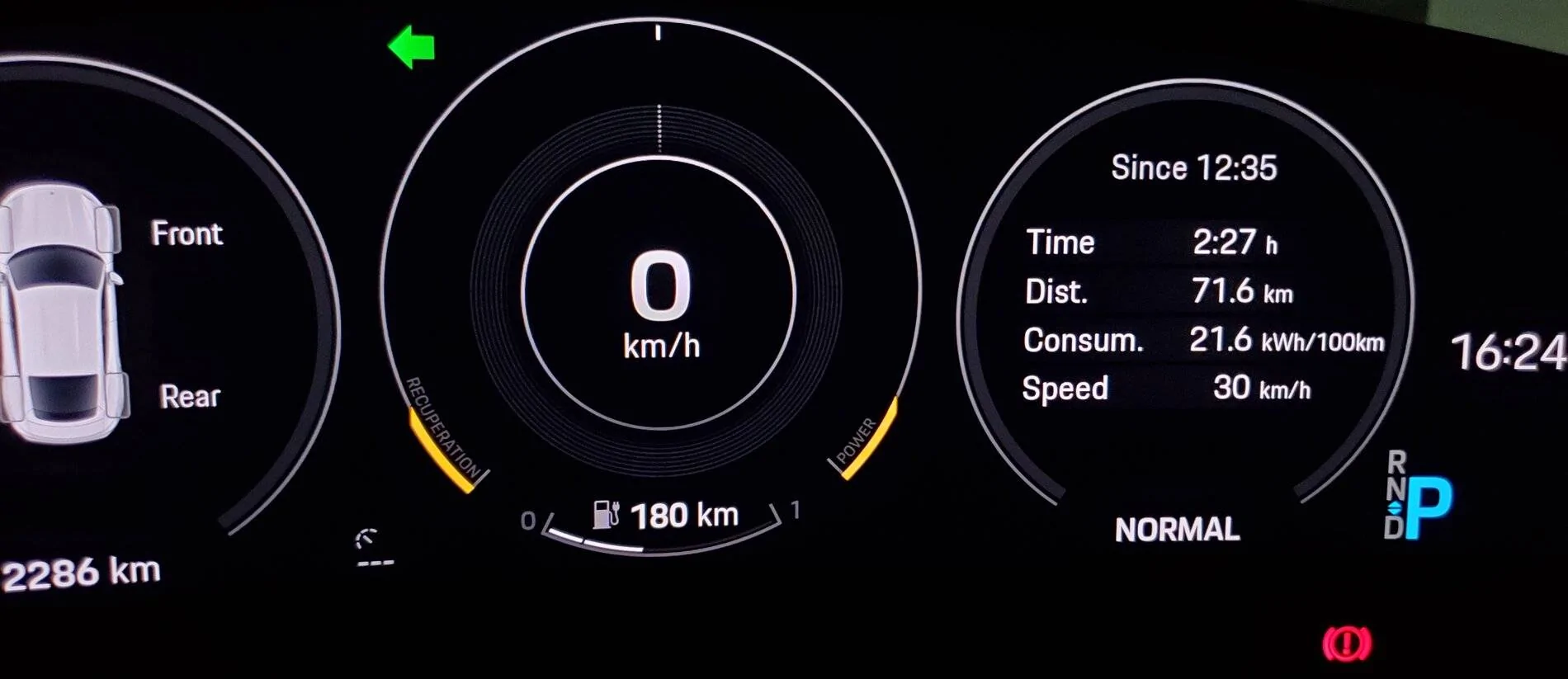 Porsche Taycan Indicator indication symbol stuck 20201016_162420