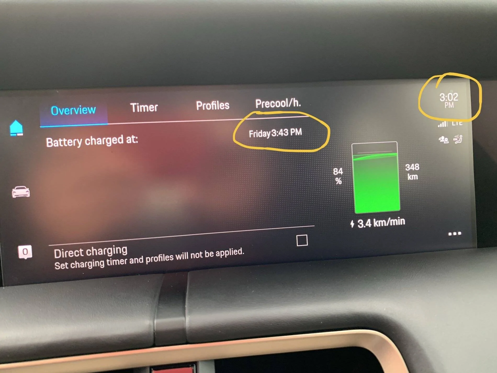 Porsche Taycan Charging clock doesn’t match car clock 83BA4402-18A8-4CFC-AB65-193021C84602