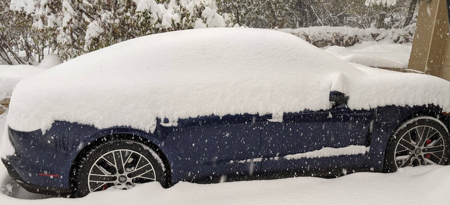 Porsche Taycan Winter Driving First Impressions Taycan in the snow