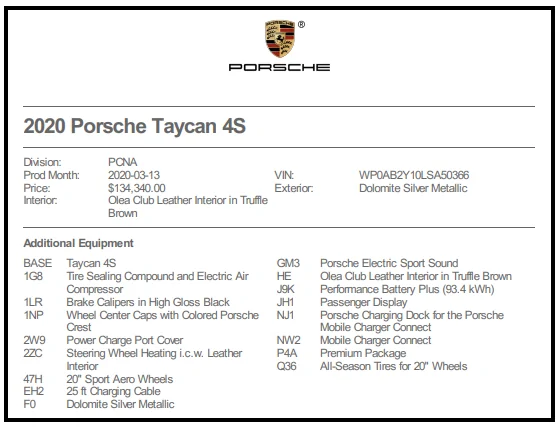 Porsche Taycan First Taycan 4S Traded In! 1603747439159