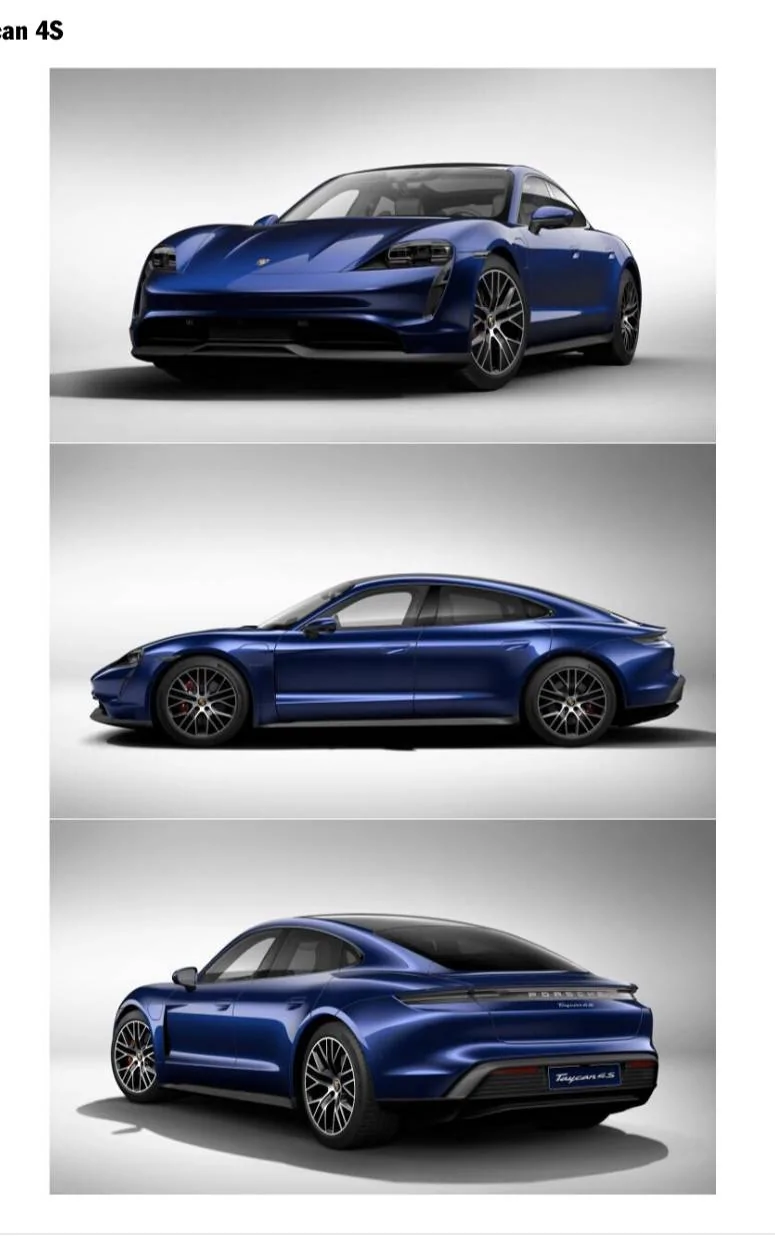 Porsche Taycan Ordered a Gentian Blue 4S F960F728-69E8-4140-8802-BDB1B195EF88