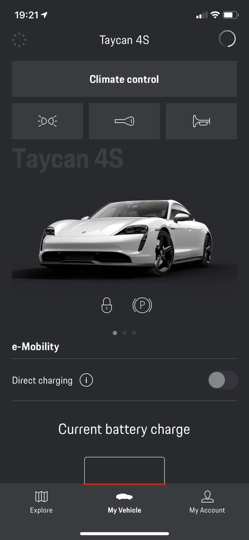 Porsche Taycan Do you have all the buttons on the app? A422F6B4-EF1B-4765-8A1A-79EAC43321A7