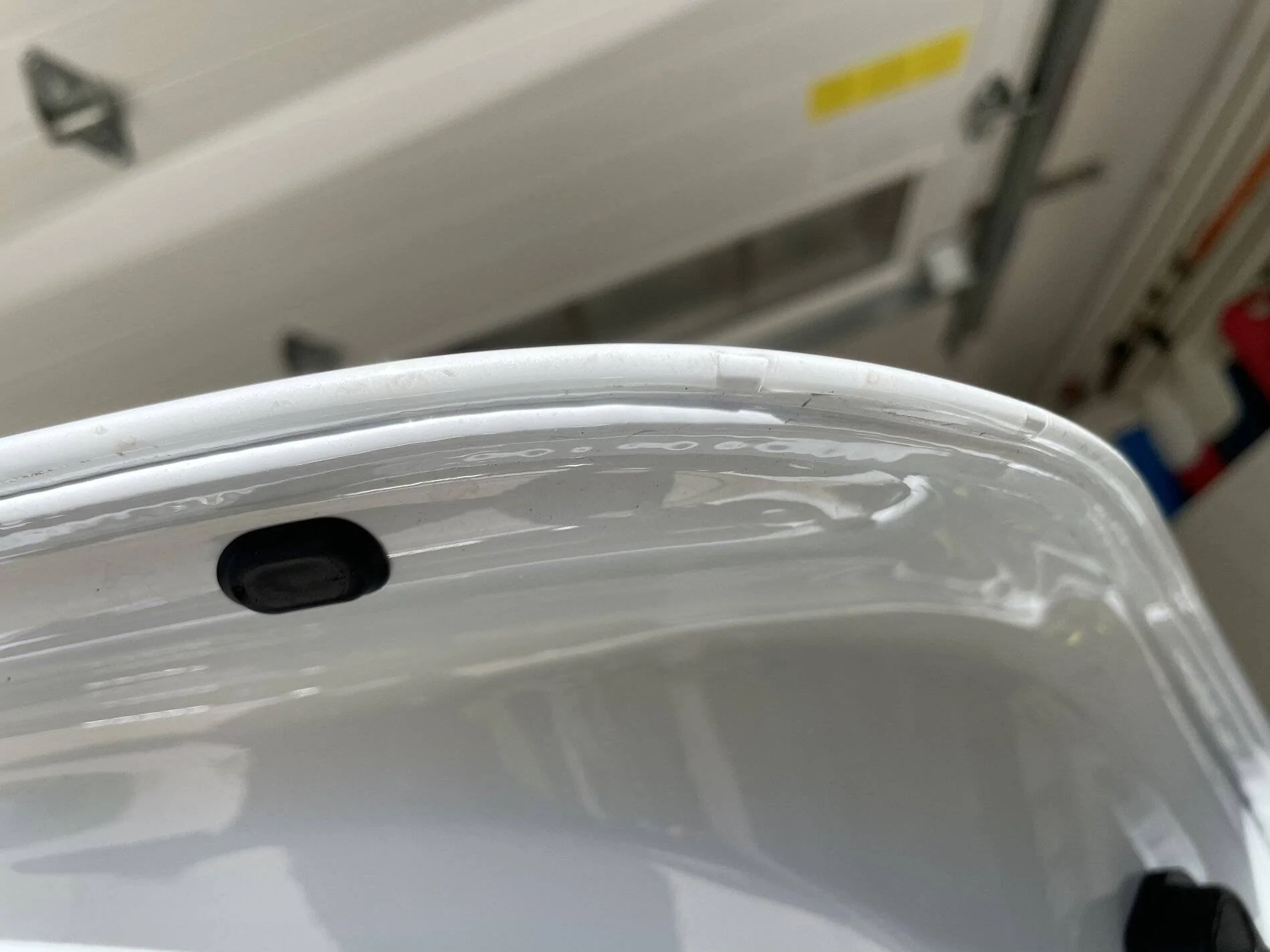Porsche Taycan Does anyone else with full PPF have a seam like this? IMG_0018