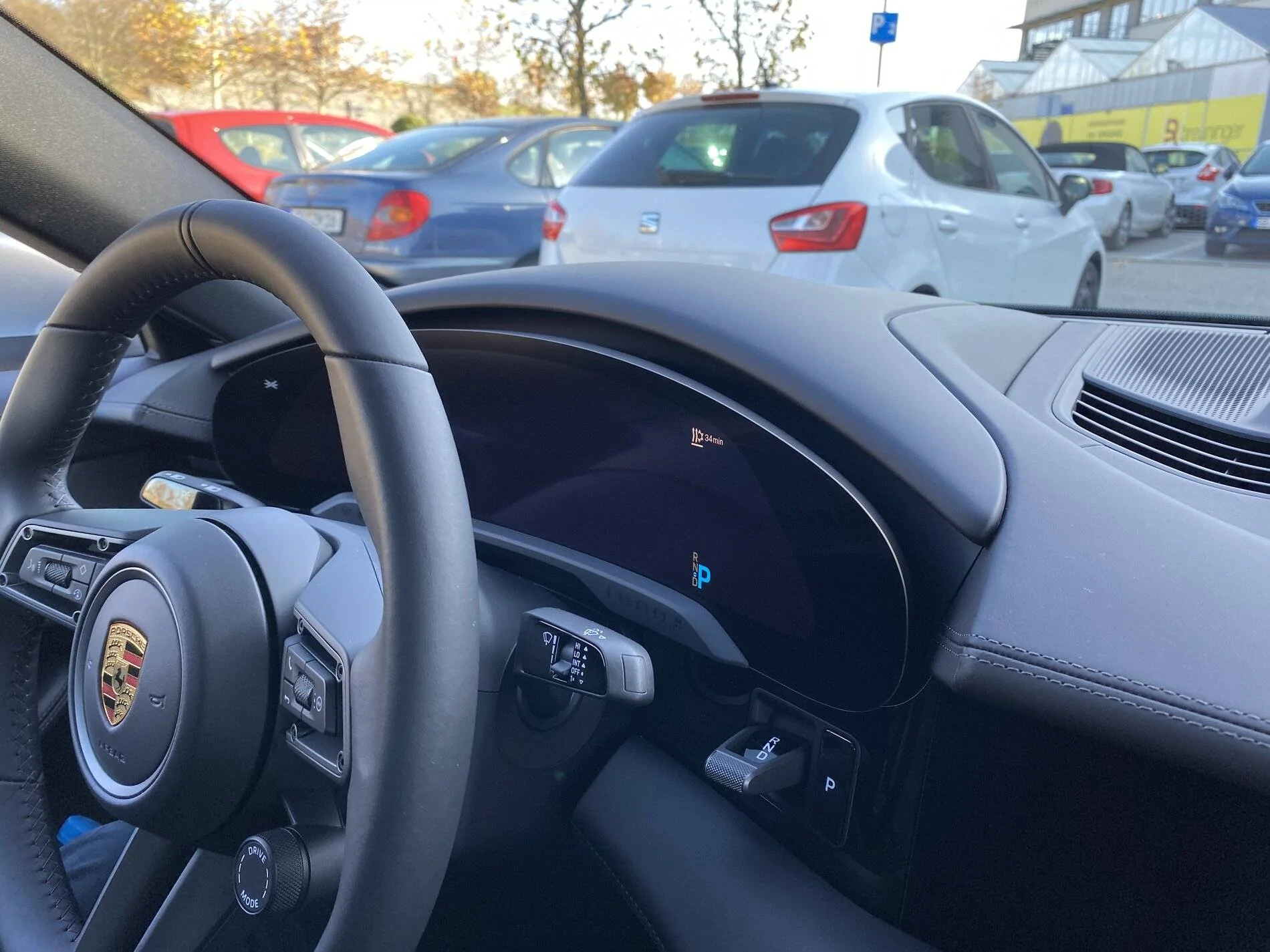 Porsche Taycan Pic of Head Up Display (HUD) & Wireless CarPlay/Charging 314DA8DA-542E-4421-B1B9-485D06479D6D