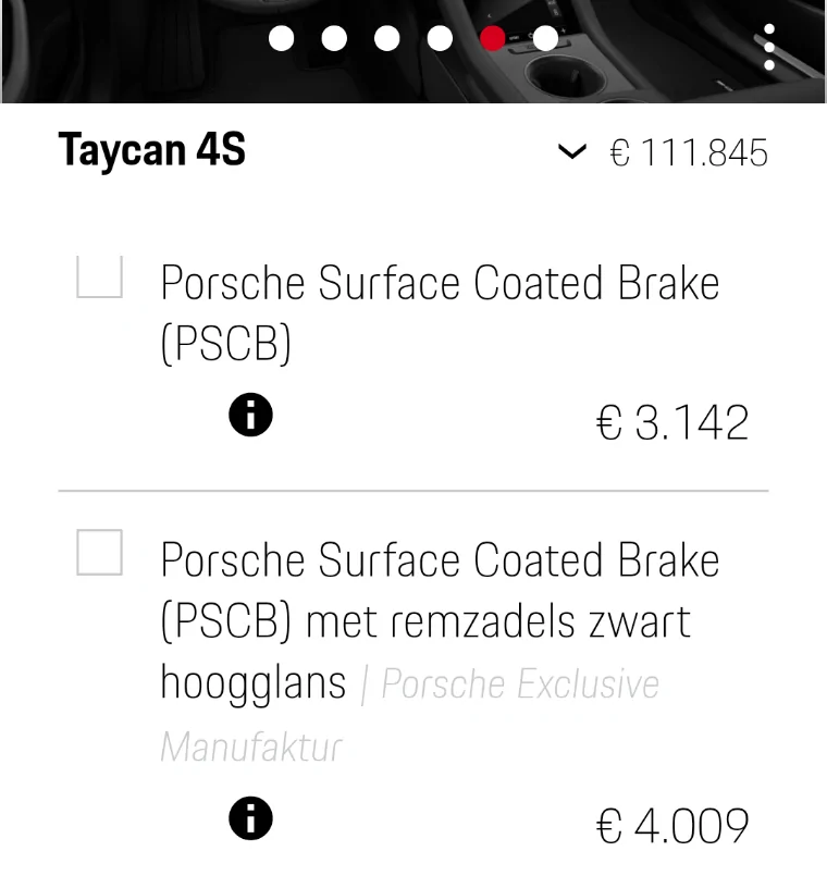 Porsche Taycan Taycan 4S PSCB Option deleted?? Screenshot_20201106-153529