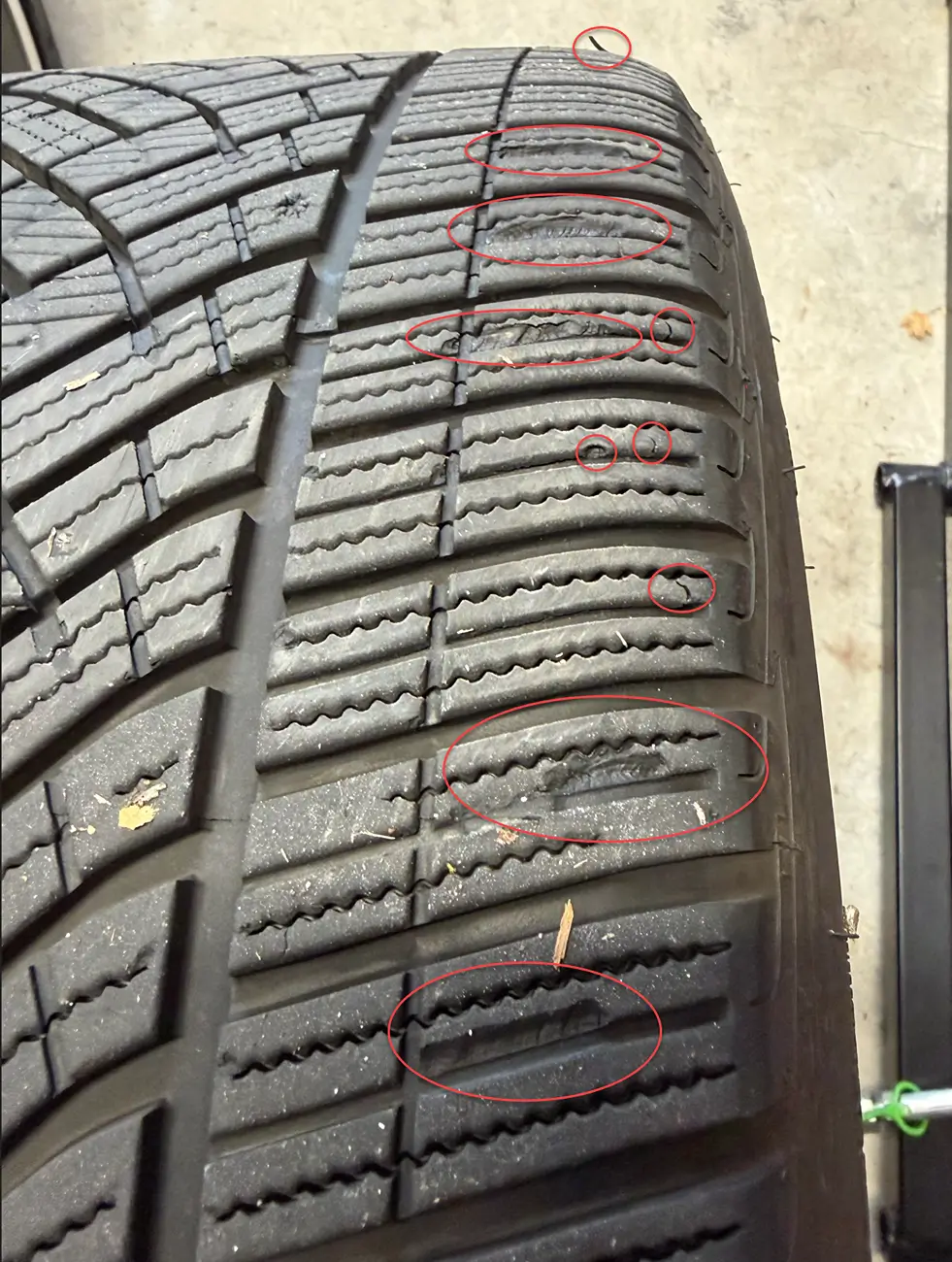 Porsche Taycan Tire damage, wear, or defect? 1776721827666-xn