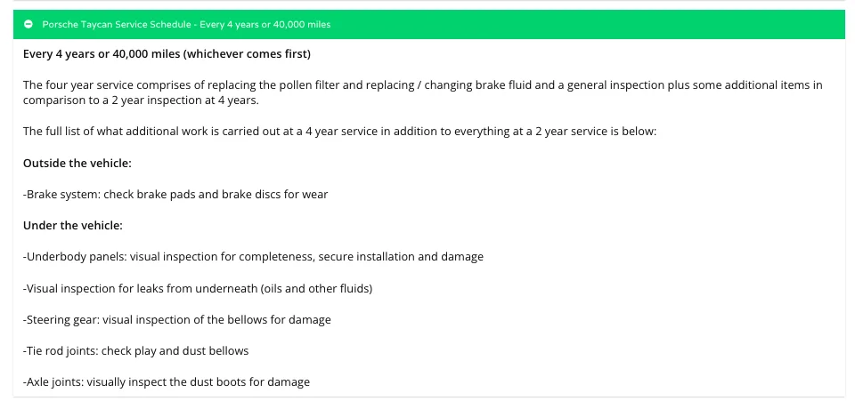 Porsche Taycan UK service & costs 1776757567167-q9