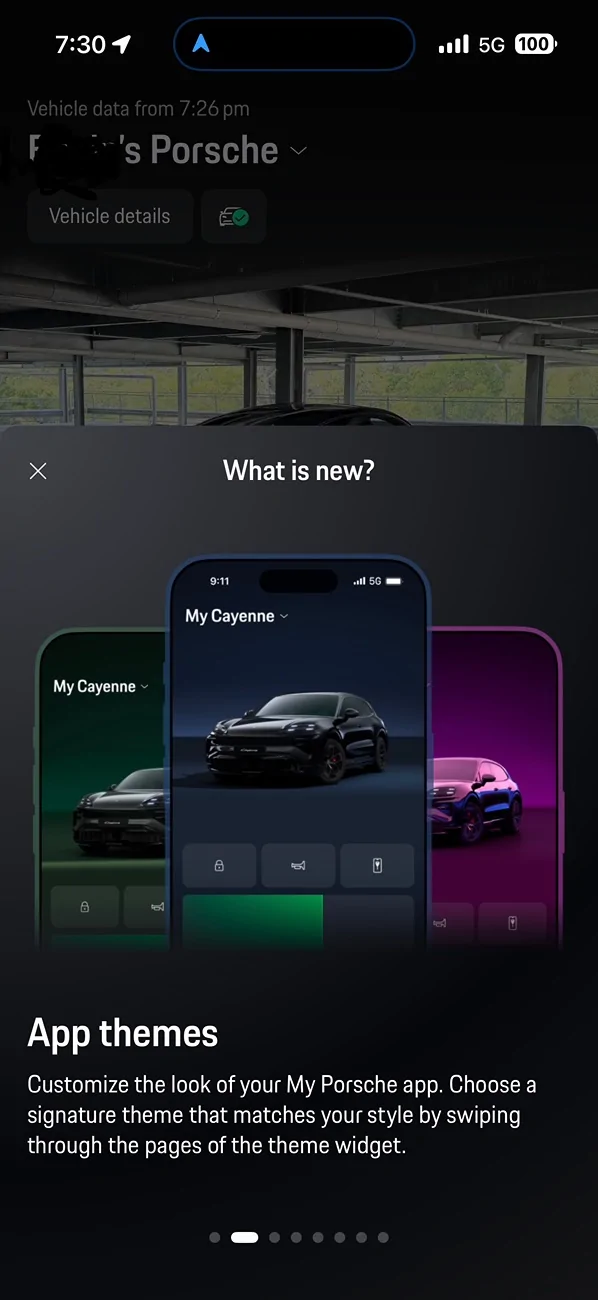 Porsche Taycan My Porsche app latest update IMG_6760