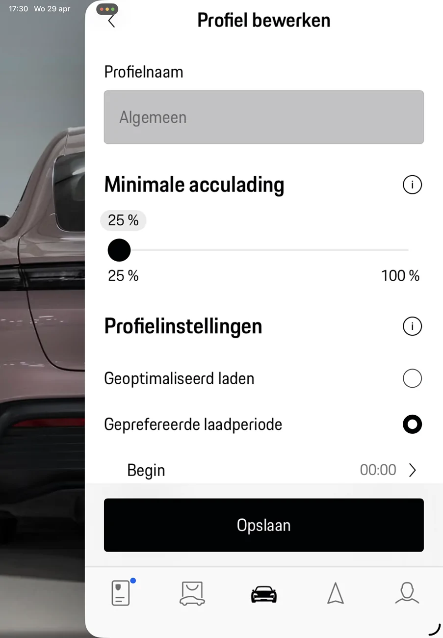 Porsche Taycan How to use charging timers IMG_0017