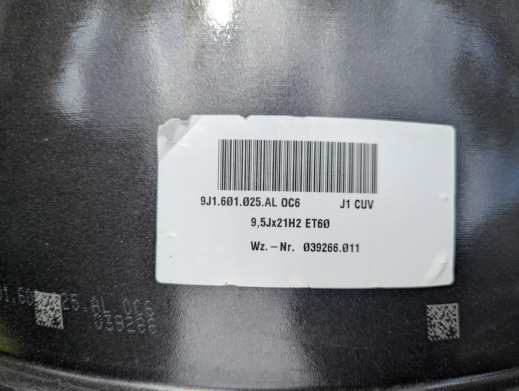 Porsche Taycan FOR SALE: OEM 21" Porsche Taycan Wheels Take offs (OC6 Titanium Dark) — Set of 4 | Denver, CO PXL_20260509_213728019