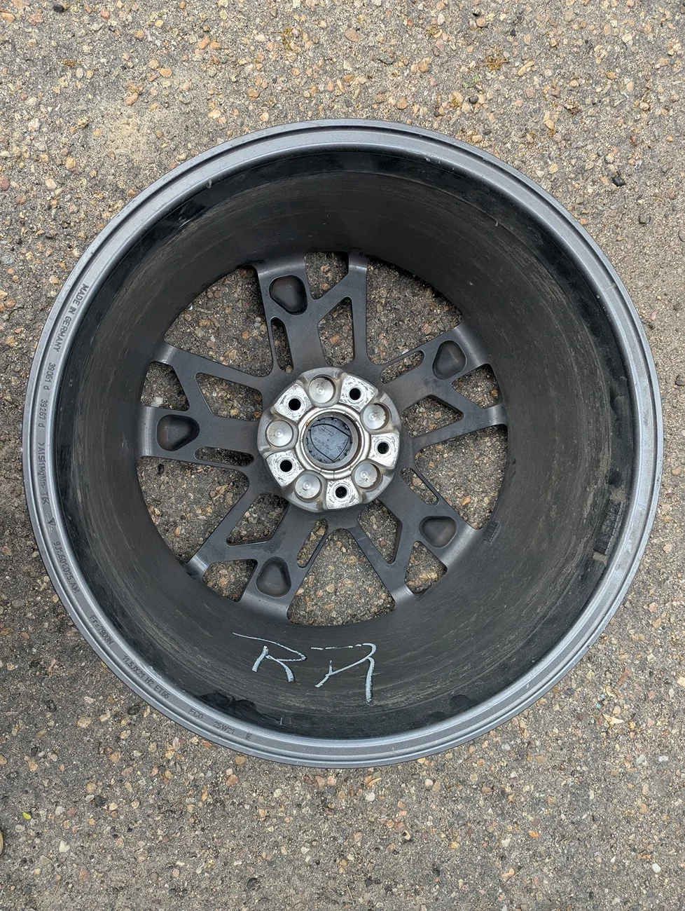 Porsche Taycan FOR SALE: OEM 21" Porsche Taycan Wheels Take offs (OC6 Titanium Dark) — Set of 4 | Denver, CO PXL_20260509_214450158