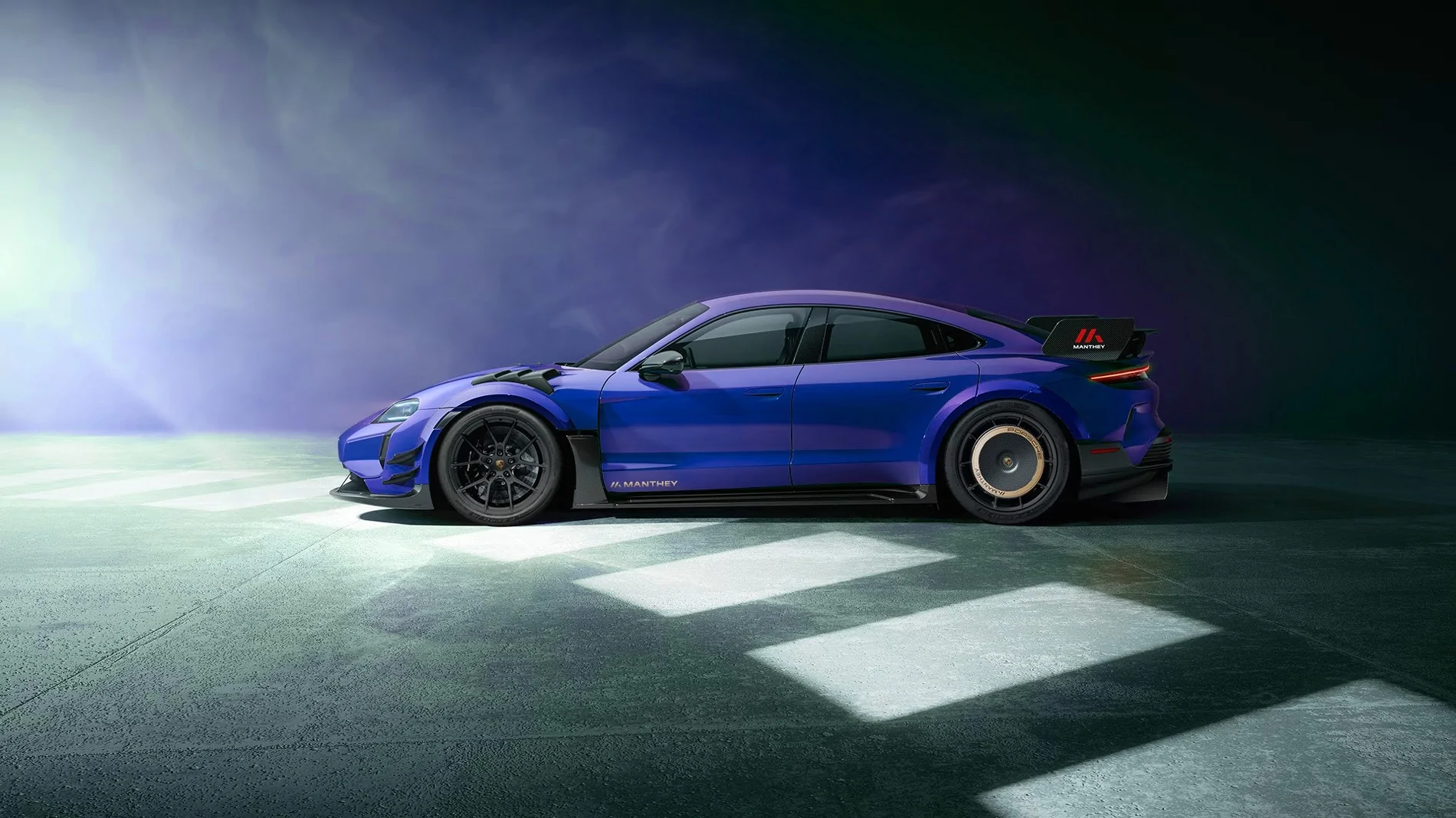 Porsche Taycan Official: Manthey Kit for the Turbo GT with Weissach (Nordschleife lap record: 6:55.533) manthey_taycan_side_01