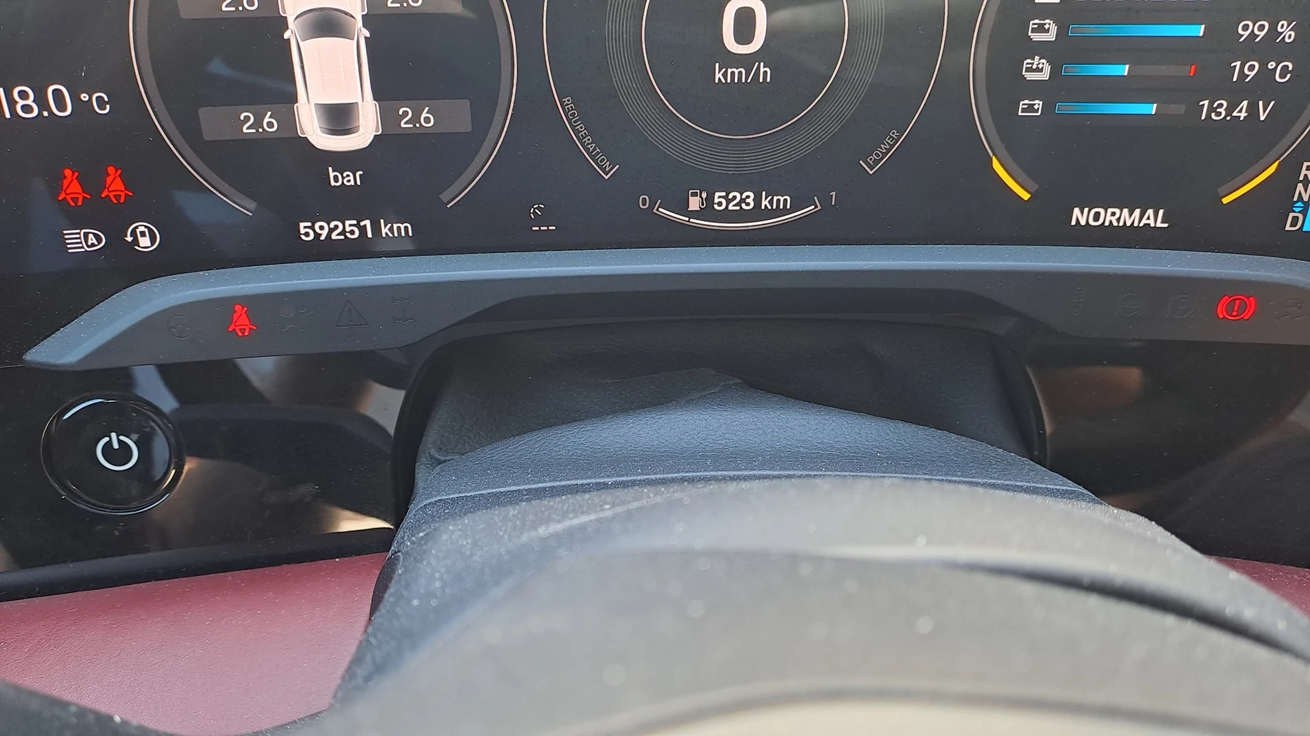 Porsche Taycan 271 miles!  100% charged. What’s your range shown? 20260430_133044