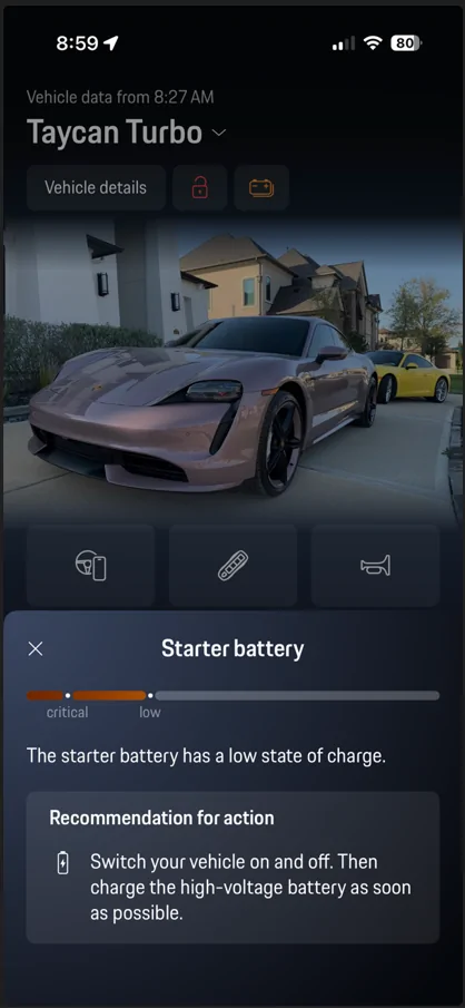Porsche Taycan Is the 12V battery about to go? 1779202562064-oy